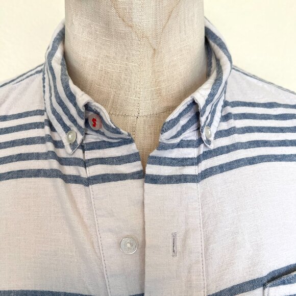 SLVDR - Striped Shirt - Pullover -1/4 Button Up -Short Sleeve - XL Half Placket - Picture 6 of 10